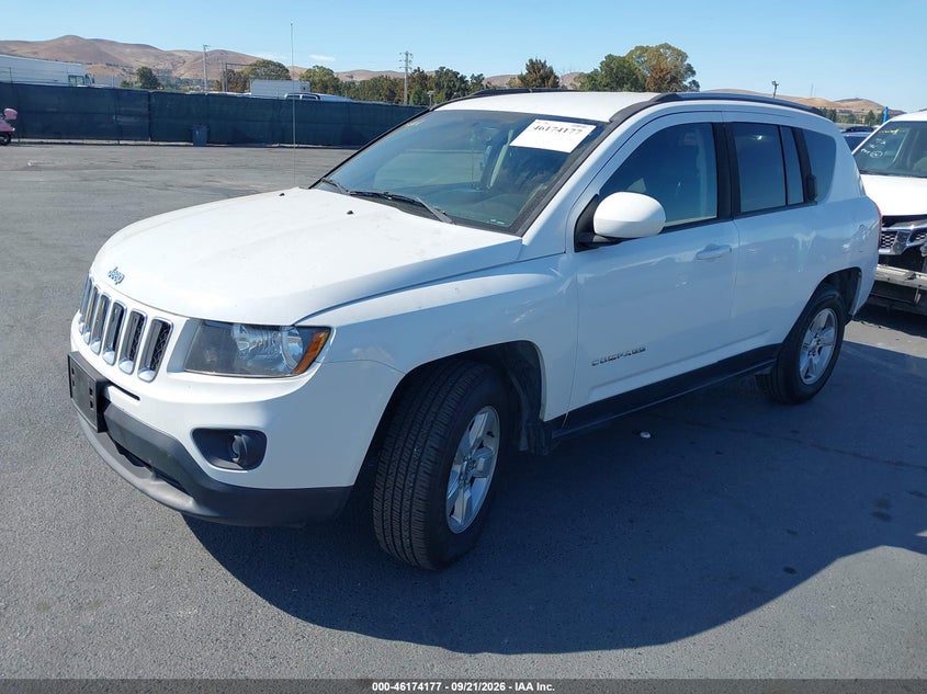 Vin: 1c4njcea1hd117287, lot: 46674037, jeep compass latitude fwd 20172