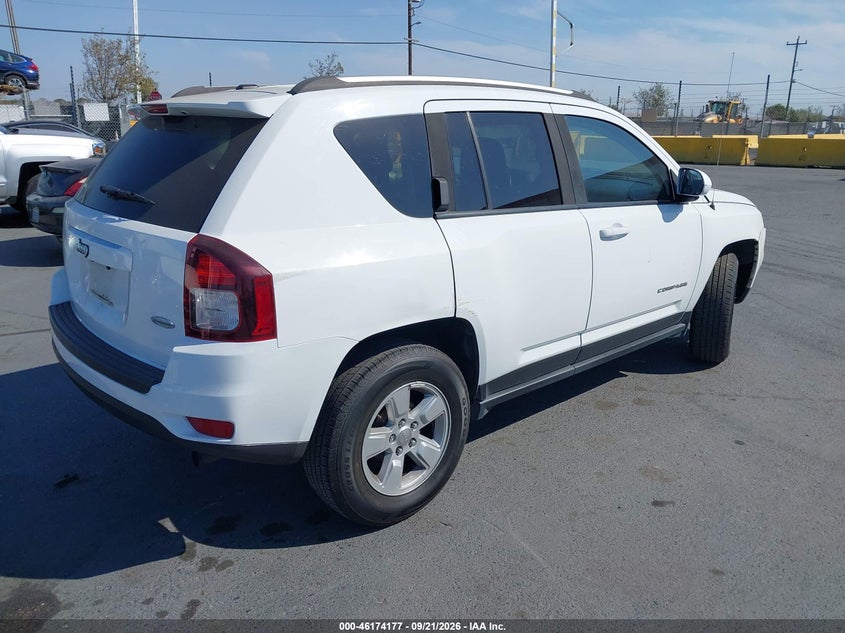 Vin: 1c4njcea1hd117287, lot: 46674037, jeep compass latitude fwd 20174