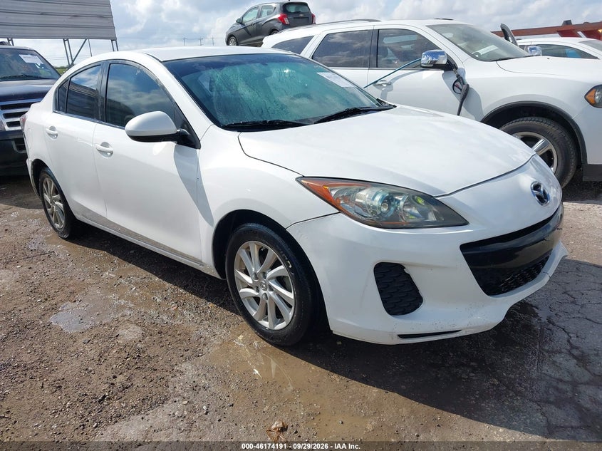 Vin: jm1bl1v72c1673186, lot: 46674051, mazda mazda3 i touring 20121