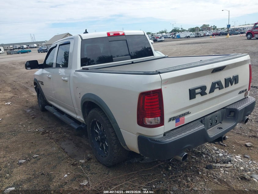 Vin: 1c6rr7yt9gs321514, lot: 46674083, ram 1500 rebel 20163