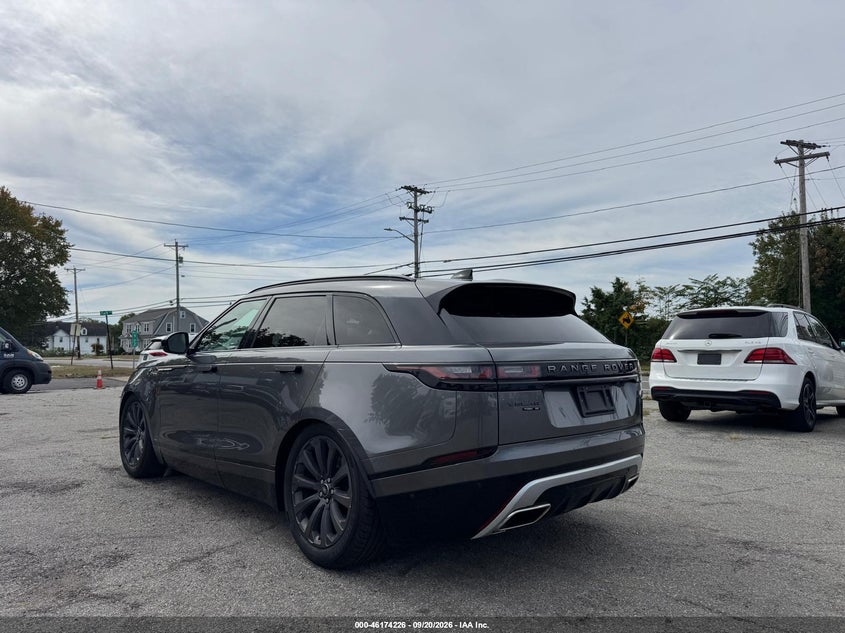 Vin: salyl2rv2ja772833, lot: 46674086, land rover range rover velar p380 se r-dynamic 20183