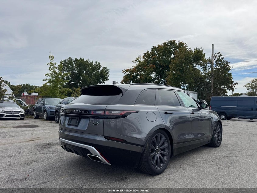 Vin: salyl2rv2ja772833, lot: 46674086, land rover range rover velar p380 se r-dynamic 20184