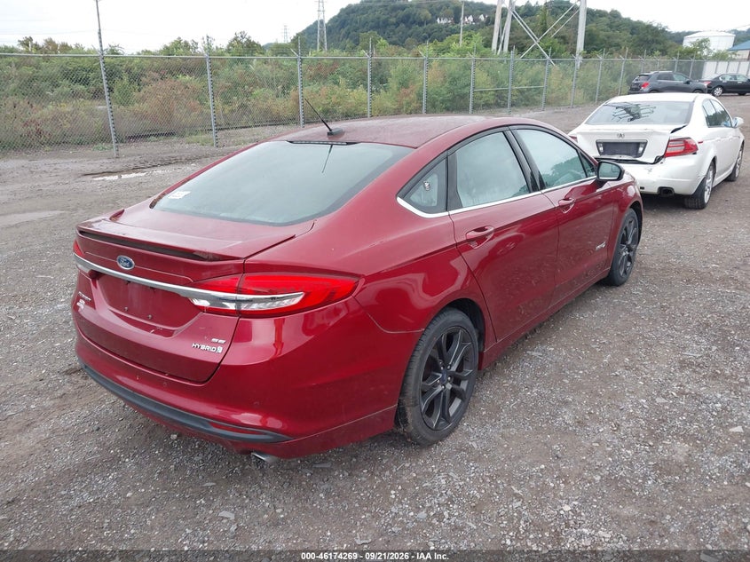 Vin: 3fa6p0lu5jr196058, lot: 46674129, ford fusion hybrid se 20184