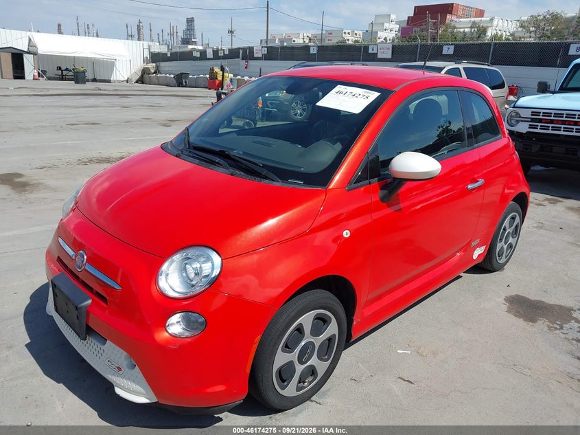 Vin: 3c3cffge9ft570224, lot: 46674135, fiat 500e battery electric 20152