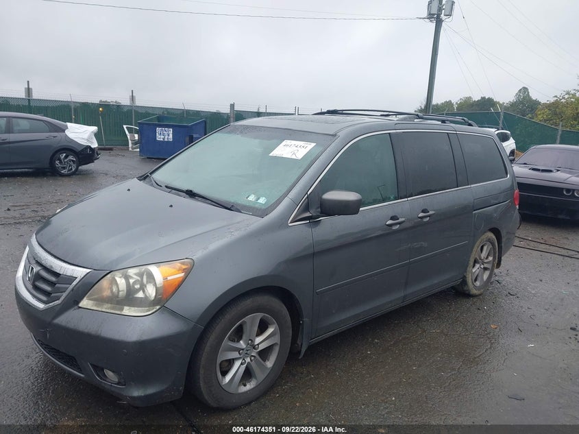 2010 Honda Odyssey, Удар спереду, IAAI, VIN 5FNRL3H91AB081676 — фото 2