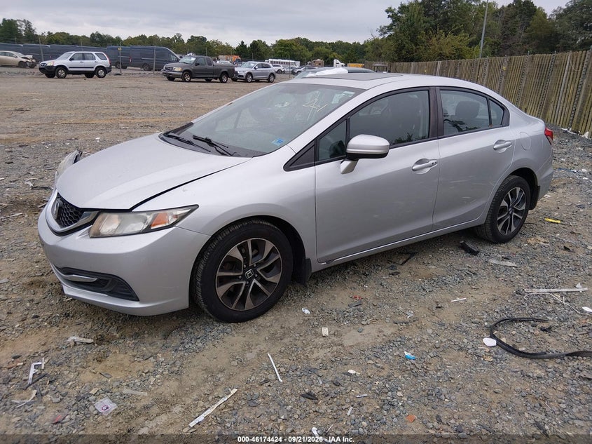 Vin: 19xfb2f8xfe244946, lot: 46674284, honda civic ex 20152