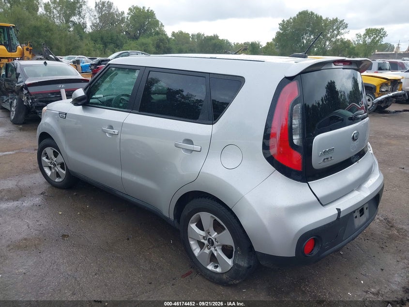 Vin: kndjn2a22h7460202, lot: 46674312, kia soul 20173