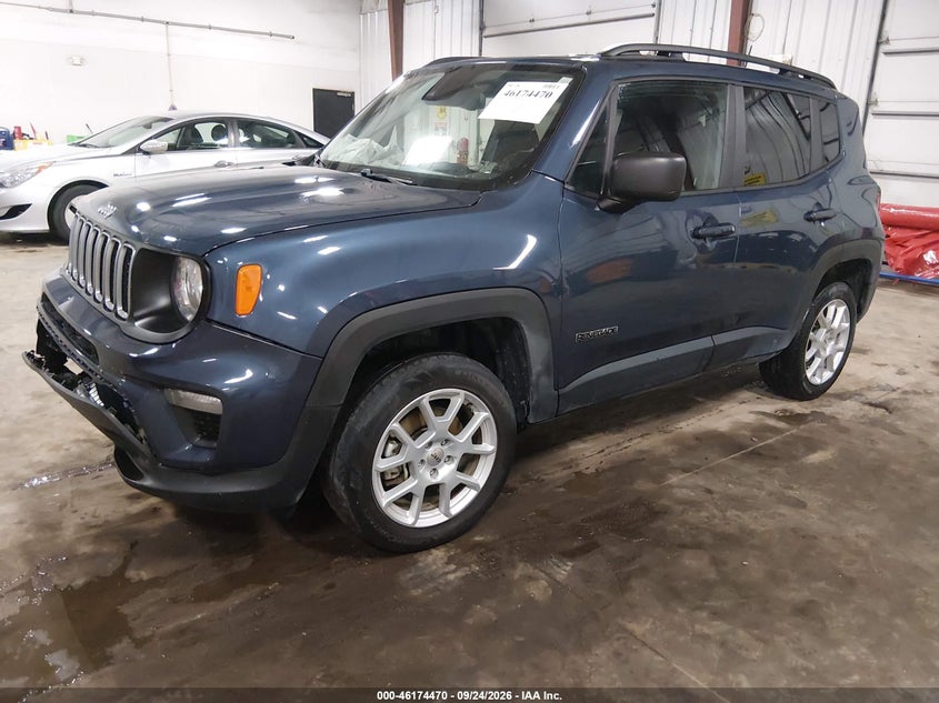 Vin: zacnjdb10npn44514, lot: 46674330, jeep renegade latitude 4x4 20222