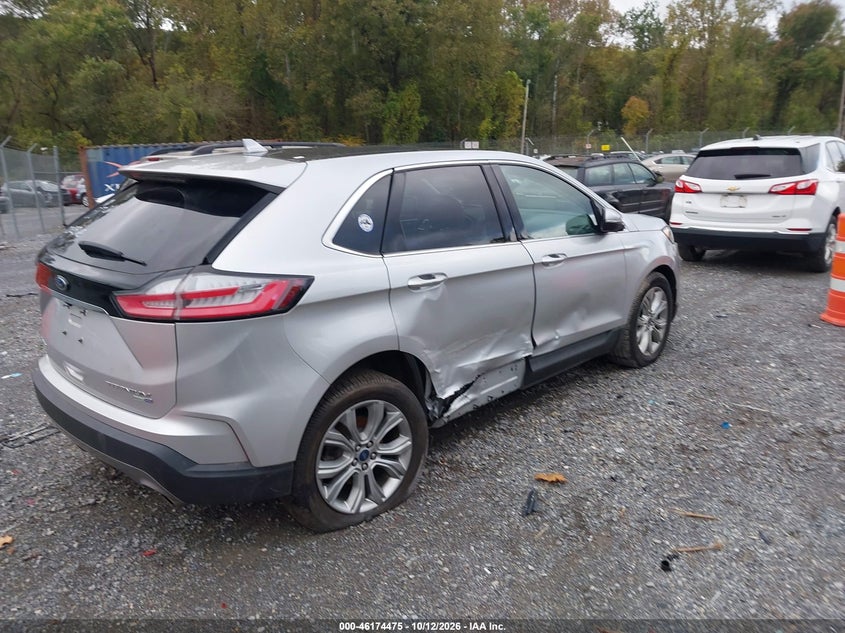 Vin: 2fmpk4k90kbb57407, lot: 46674335, ford edge titanium 20194