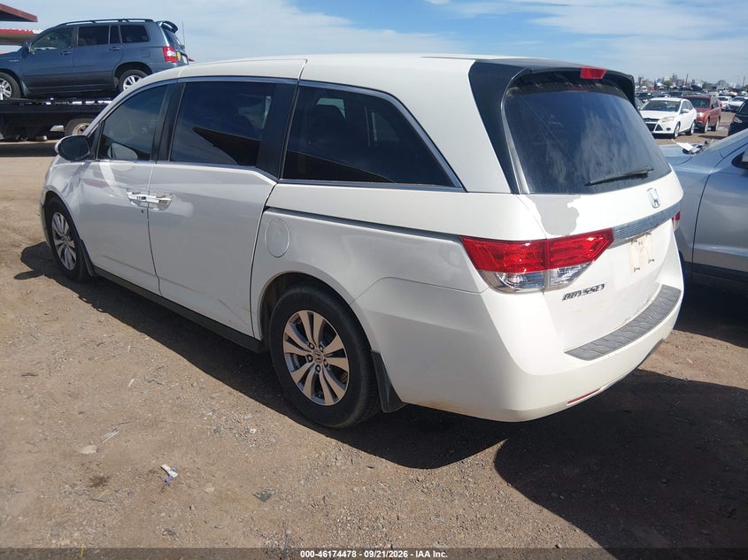 Vin: 5fnrl5h48eb055176, lot: 46674338, honda odyssey ex 20143