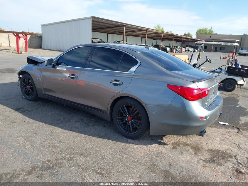 Vin: jn1bv7ap3fm330170, lot: 46674459, infiniti q50 premium 20153