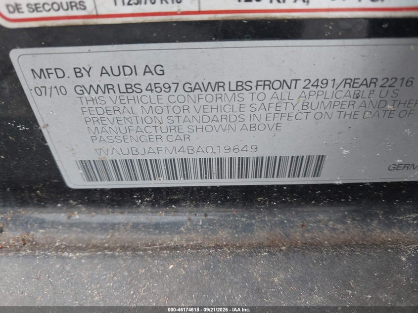 2011 AUDI A3 2.0 TDI PREMIUM · Фото 9