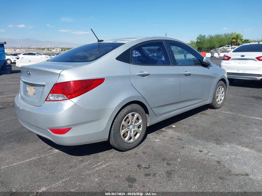 Vin: kmhct4ae9cu223006, lot: 46674489, hyundai accent gls 20124