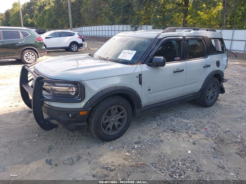 Vin: 3fmcr9b62prd38045, lot: 46674514, ford bronco sport big bend 20232