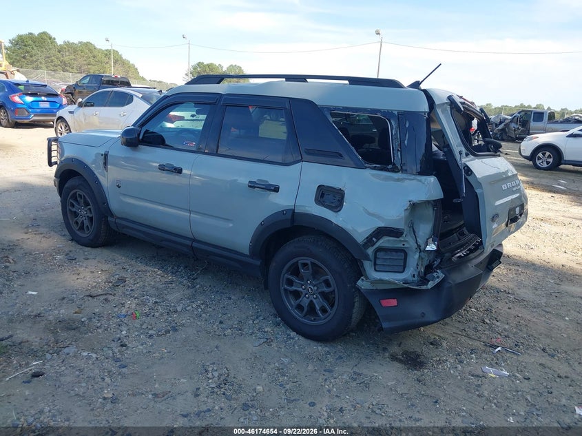 Vin: 3fmcr9b62prd38045, lot: 46674514, ford bronco sport big bend 20233