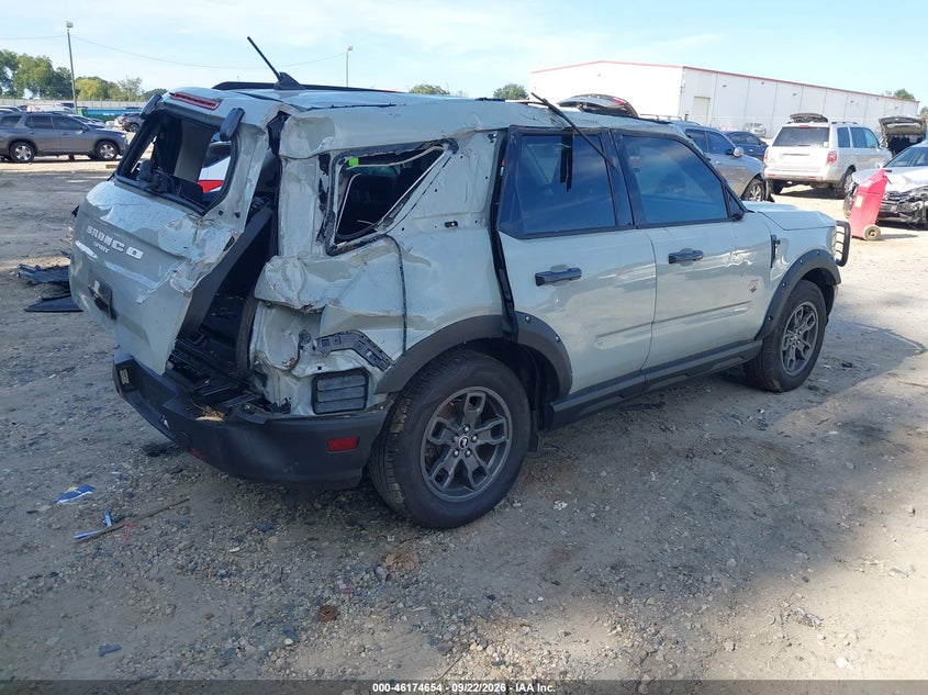 Vin: 3fmcr9b62prd38045, lot: 46674514, ford bronco sport big bend 20234