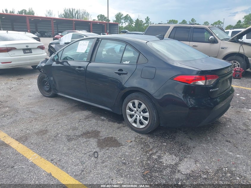 Vin: 5yfepmae5mp248484, lot: 46674523, toyota corolla le 20213