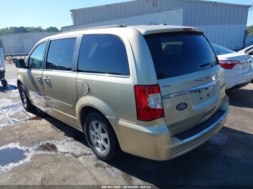 Vin: 2a4rr5dg8br641577, lot: 46674528, chrysler town & country touring 20113
