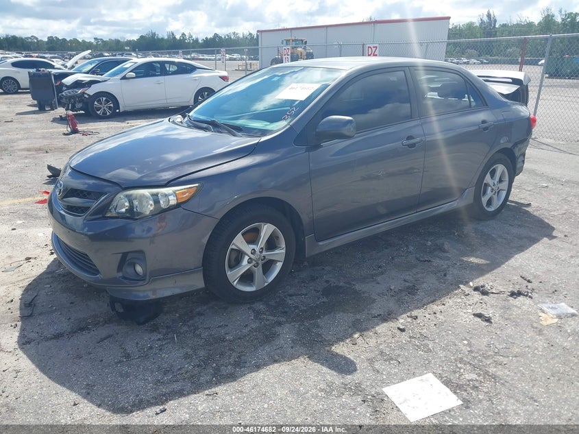 Vin: 2t1bu4ee5bc570352, lot: 46674542, toyota corolla s 20112