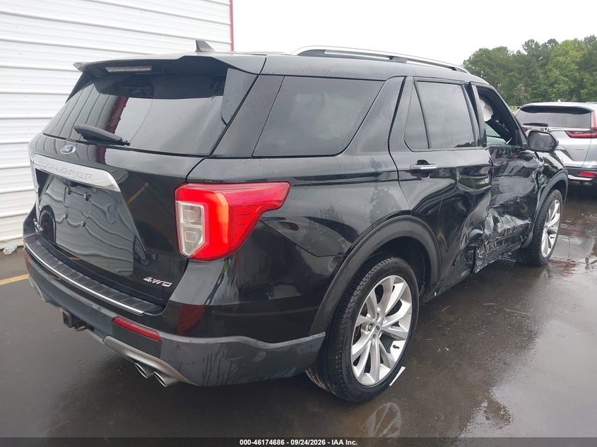 Vin: 1fm5k8hc2mgb68518, lot: 46674546, ford explorer platinum 20214
