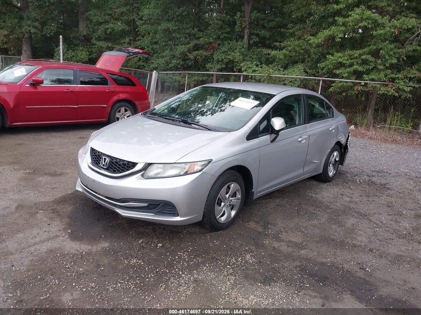 Vin: 19xfb2f50de075037, lot: 46674557, honda civic lx 20132