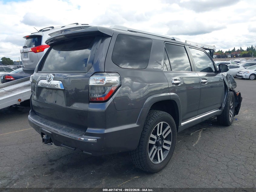 Vin: jtebu5jr7j5596554, lot: 46674576, toyota 4runner limited 20184