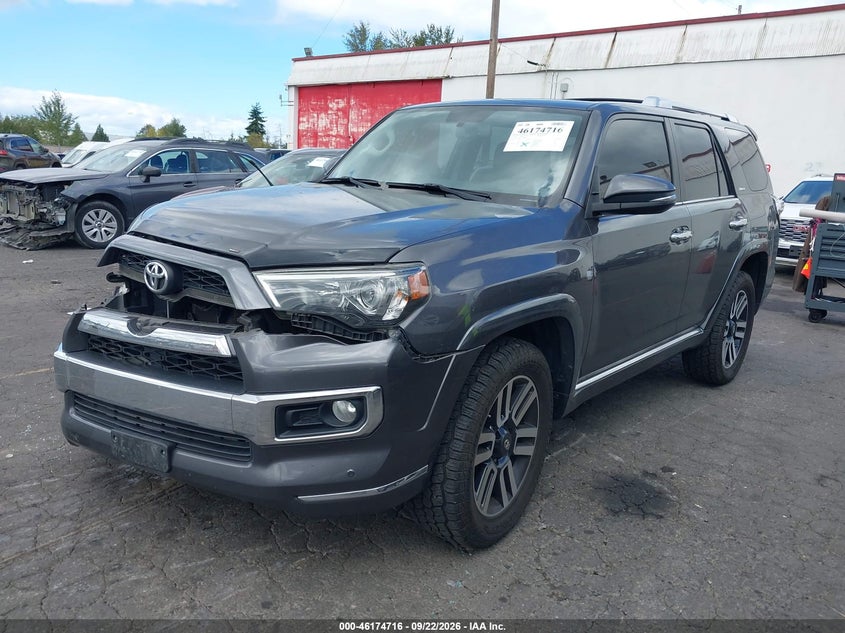 Vin: jtebu5jr7j5596554, lot: 46674576, toyota 4runner limited 20182