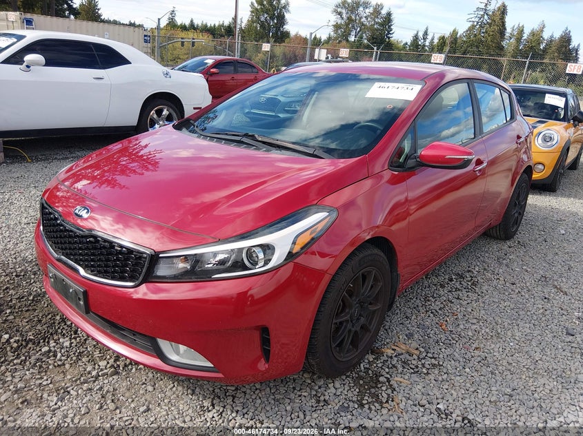 Vin: knafk5a87h5685292, lot: 46674594, kia forte lx 20172