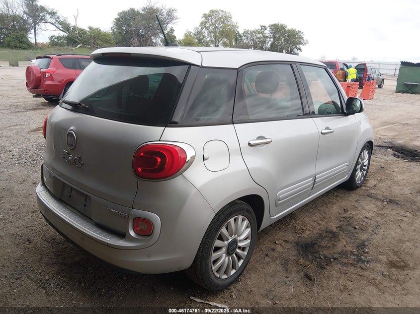 Vin: zfbcfabh4ez027356, lot: 46674621, fiat 500l easy 20144