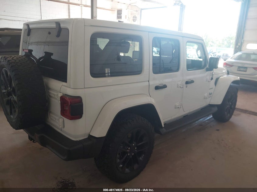 Vin: 1c4jjxp64mw808438, lot: 46674785, jeep wrangler 4xe unlimited sahara 4x4 20214