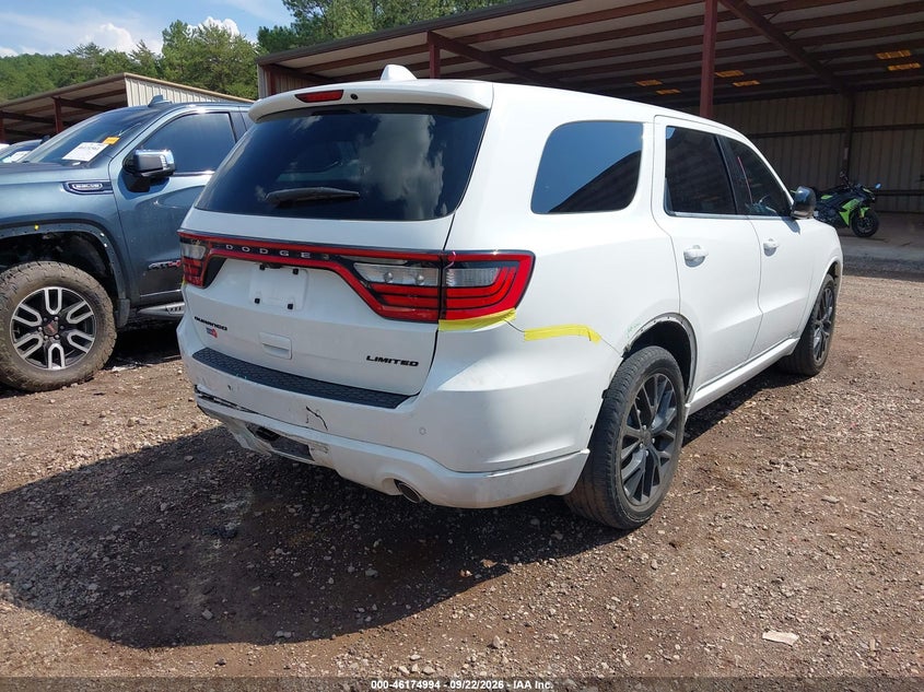 Vin: 1c4rdhdg0fc147024, lot: 46674854, dodge durango limited 20154