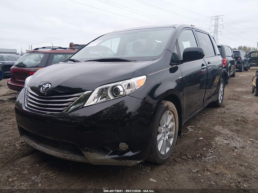 Vin: 5tddz3dc9hs176129, lot: 46674911, toyota sienna xle 7 passenger 20172
