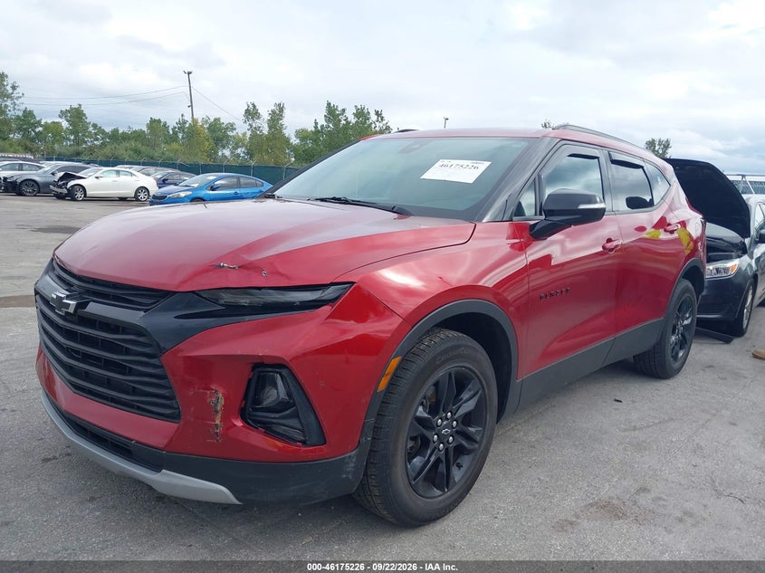 Vin: 3gnkbhr42ms537661, lot: 46675086, chevrolet blazer awd 2lt 20212