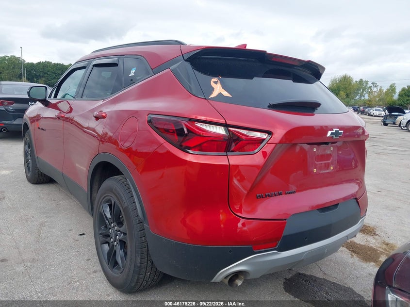 Vin: 3gnkbhr42ms537661, lot: 46675086, chevrolet blazer awd 2lt 20213