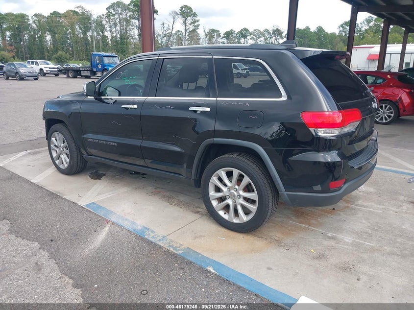 Vin: 1c4rjebg0hc708206, lot: 46675106, jeep grand cherokee limited 4x2 20173
