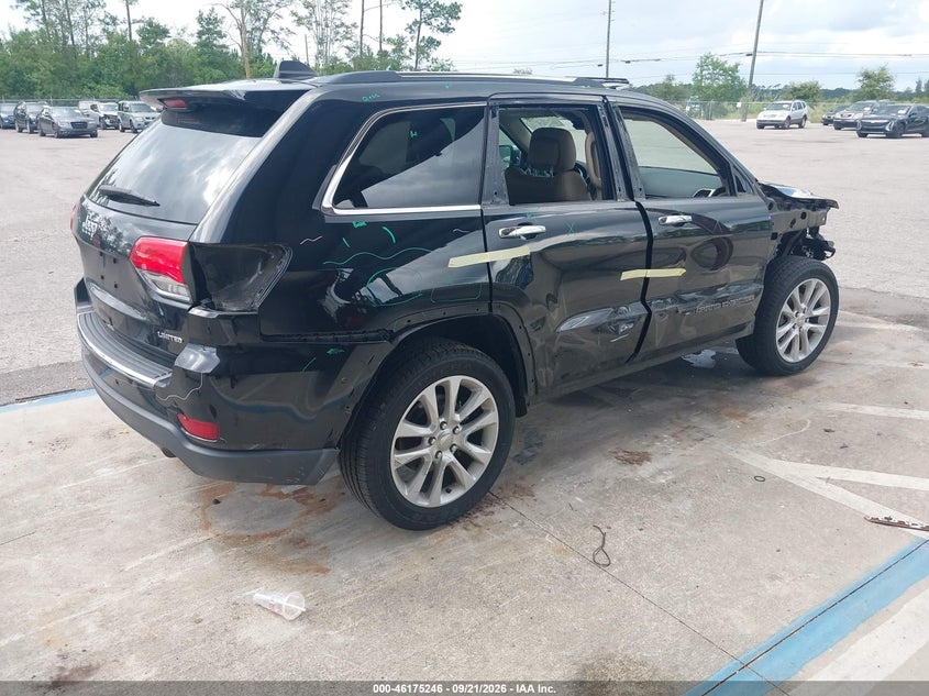 Vin: 1c4rjebg0hc708206, lot: 46675106, jeep grand cherokee limited 4x2 20174