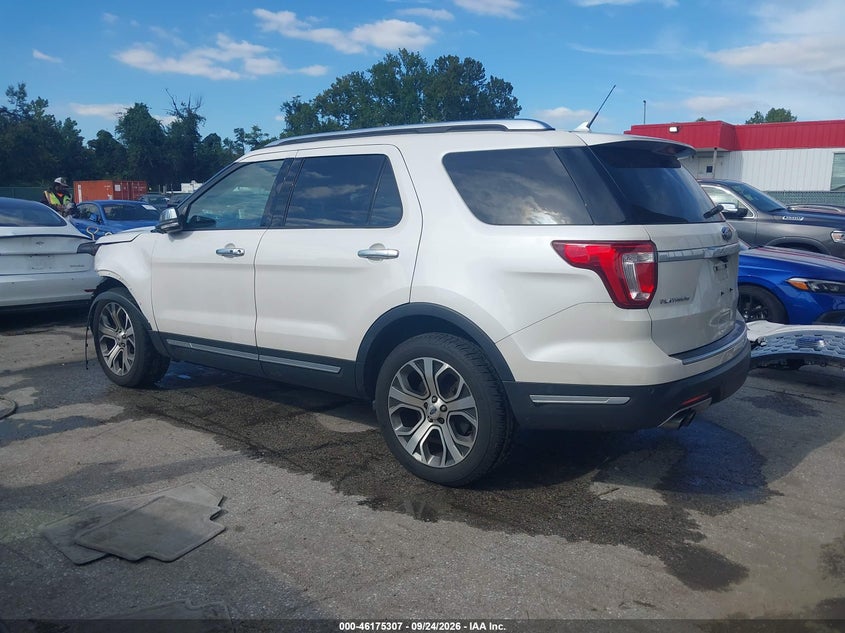 Vin: 1fm5k8htxjgc34731, lot: 46675167, ford explorer platinum 20183