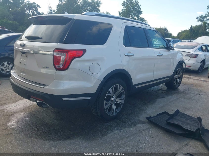 Vin: 1fm5k8htxjgc34731, lot: 46675167, ford explorer platinum 20184