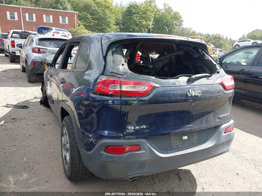 Vin: 1c4pjmab3ew141149, lot: 46675198, jeep cherokee sport 20143