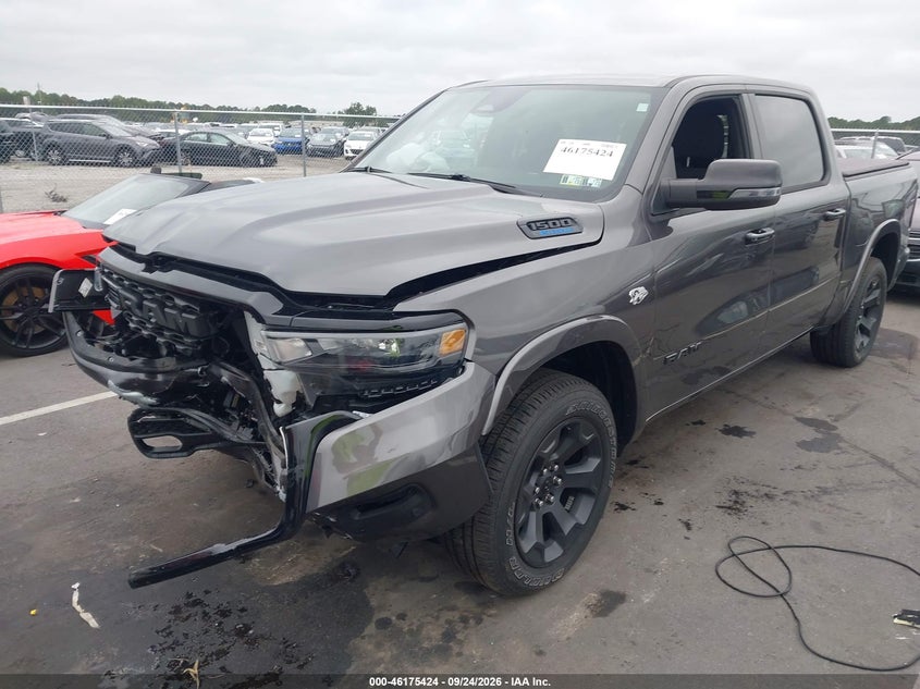 Vin: 1c6srfft9tn237832, lot: 46675284, ram 1500 big horn  4x4 5'7 box 20262
