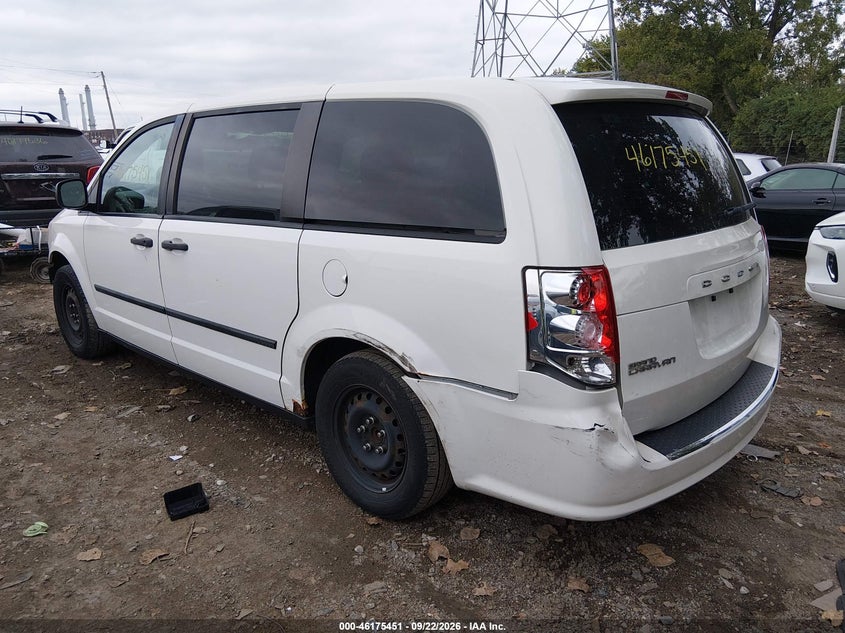 Vin: 2c4rdgbg9cr291980, lot: 46675311, dodge grand caravan se/avp 20123