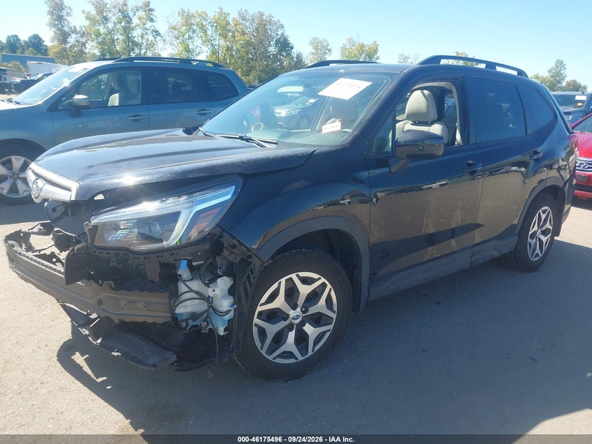 Vin: jf2skajc4mh496141, lot: 46675356, subaru forester premium 20212