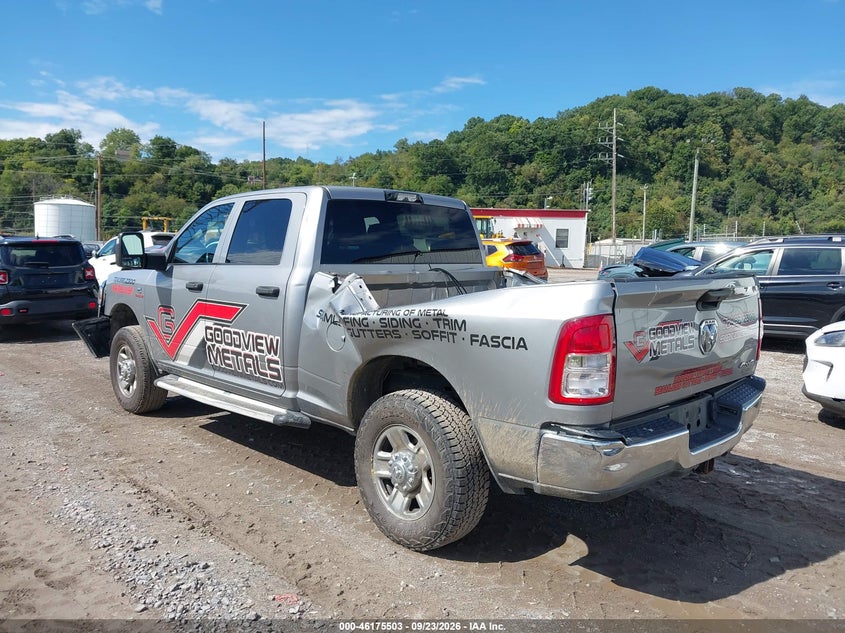 Vin: 3c6ur5cl7pg538699, lot: 46675363, ram 2500 tradesman  4x4 6'4 box 20233