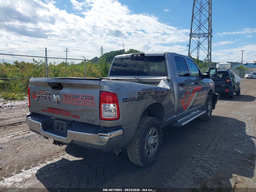 Vin: 3c6ur5cl7pg538699, lot: 46675363, ram 2500 tradesman  4x4 6'4 box 20234
