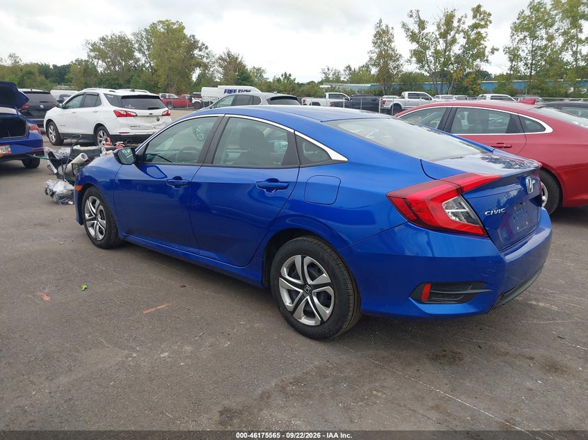 Vin: 19xfc2f58ge028713, lot: 46675425, honda civic lx 20163