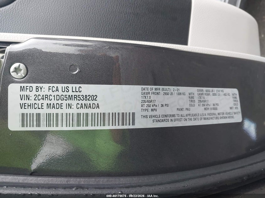 2021 CHRYSLER VOYAGER LXI · Фото 9