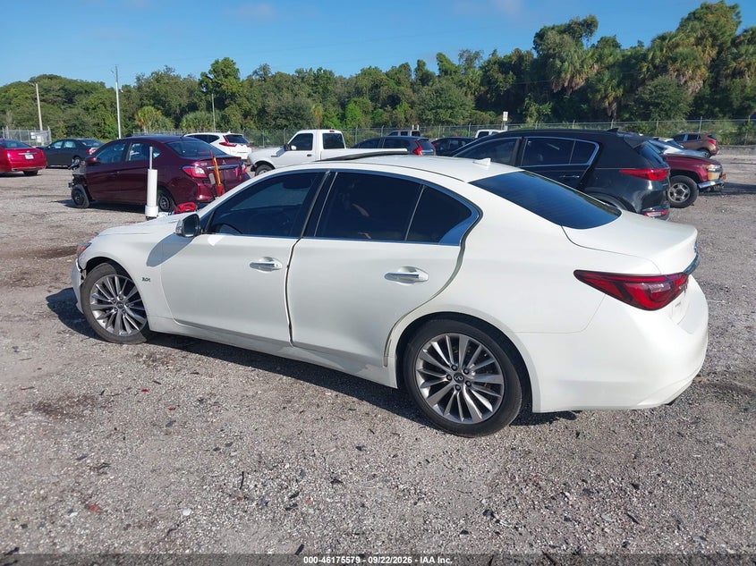 Vin: jn1ev7ap1jm355591, lot: 46675439, infiniti q50 3.0t luxe 20183