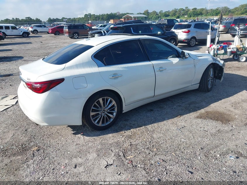 Vin: jn1ev7ap1jm355591, lot: 46675439, infiniti q50 3.0t luxe 20184