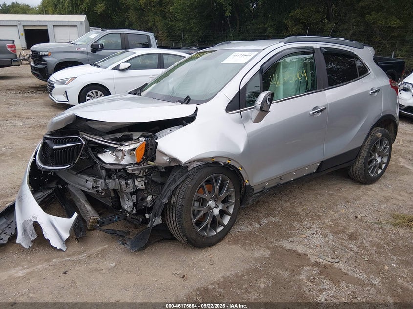Vin: kl4cj1sb7jb644609, lot: 46675524, buick encore sport touring 20182