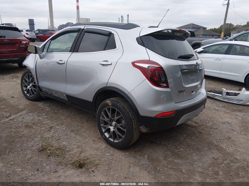 Vin: kl4cj1sb7jb644609, lot: 46675524, buick encore sport touring 20183
